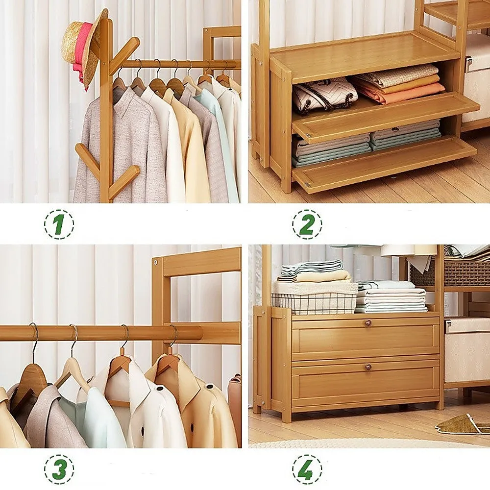 100cm Clothes Rack Stand | Storage Shelves | Modern Coat Tree