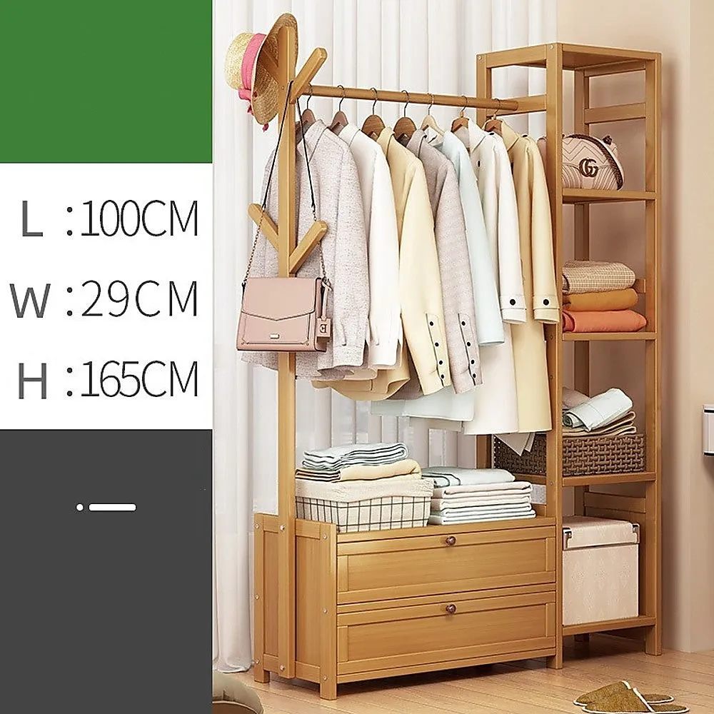 100cm Clothes Rack Stand | Storage Shelves | Modern Coat Tree