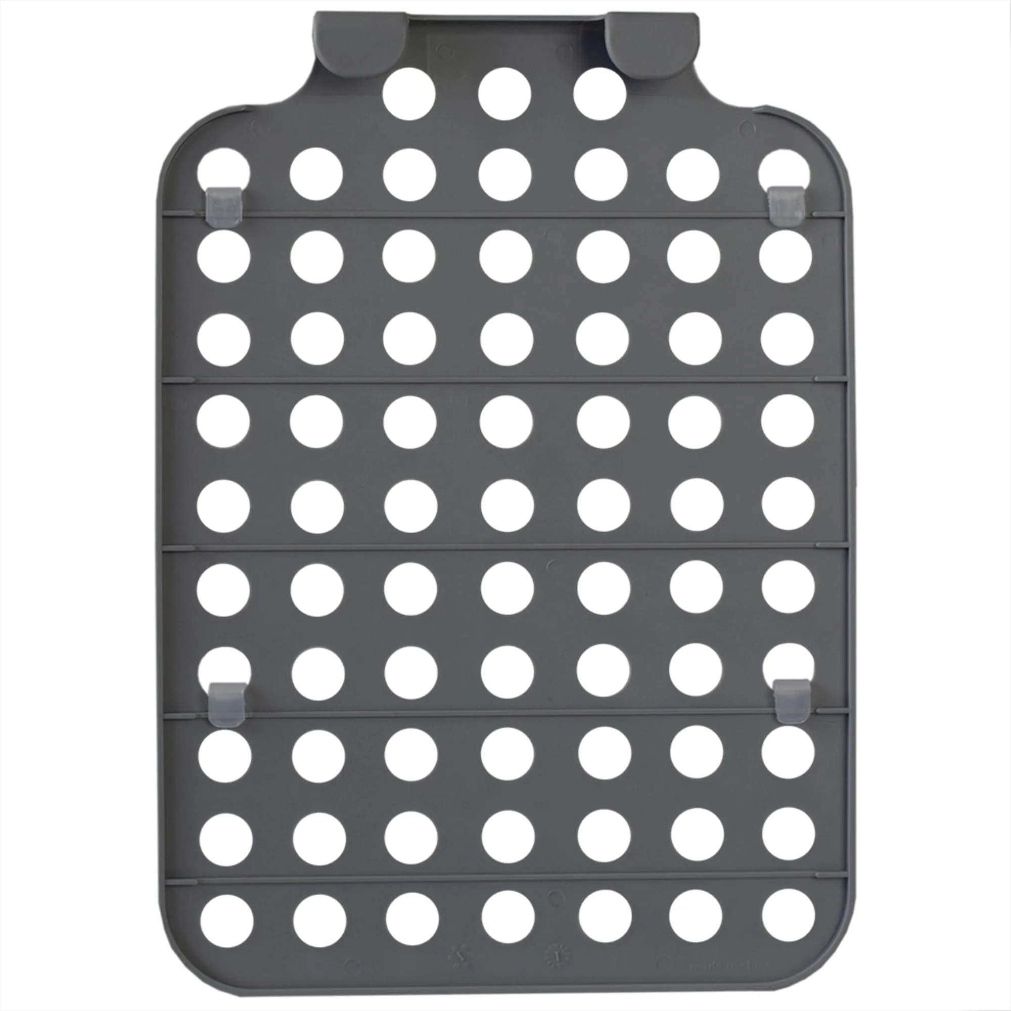 Adjustable Over the Cabinet Plastic Organizer, Clear and Grey