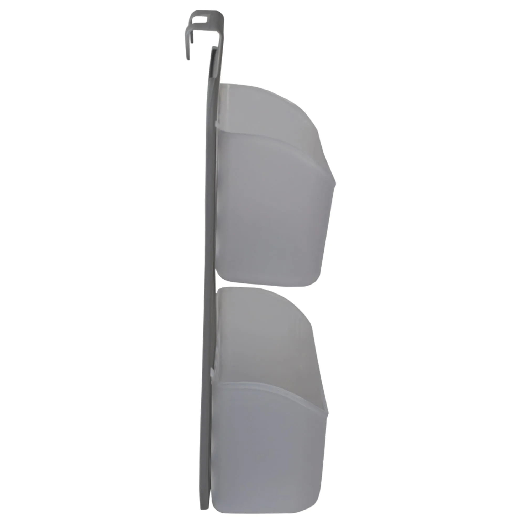 Adjustable Over the Cabinet Plastic Organizer, Clear and Grey