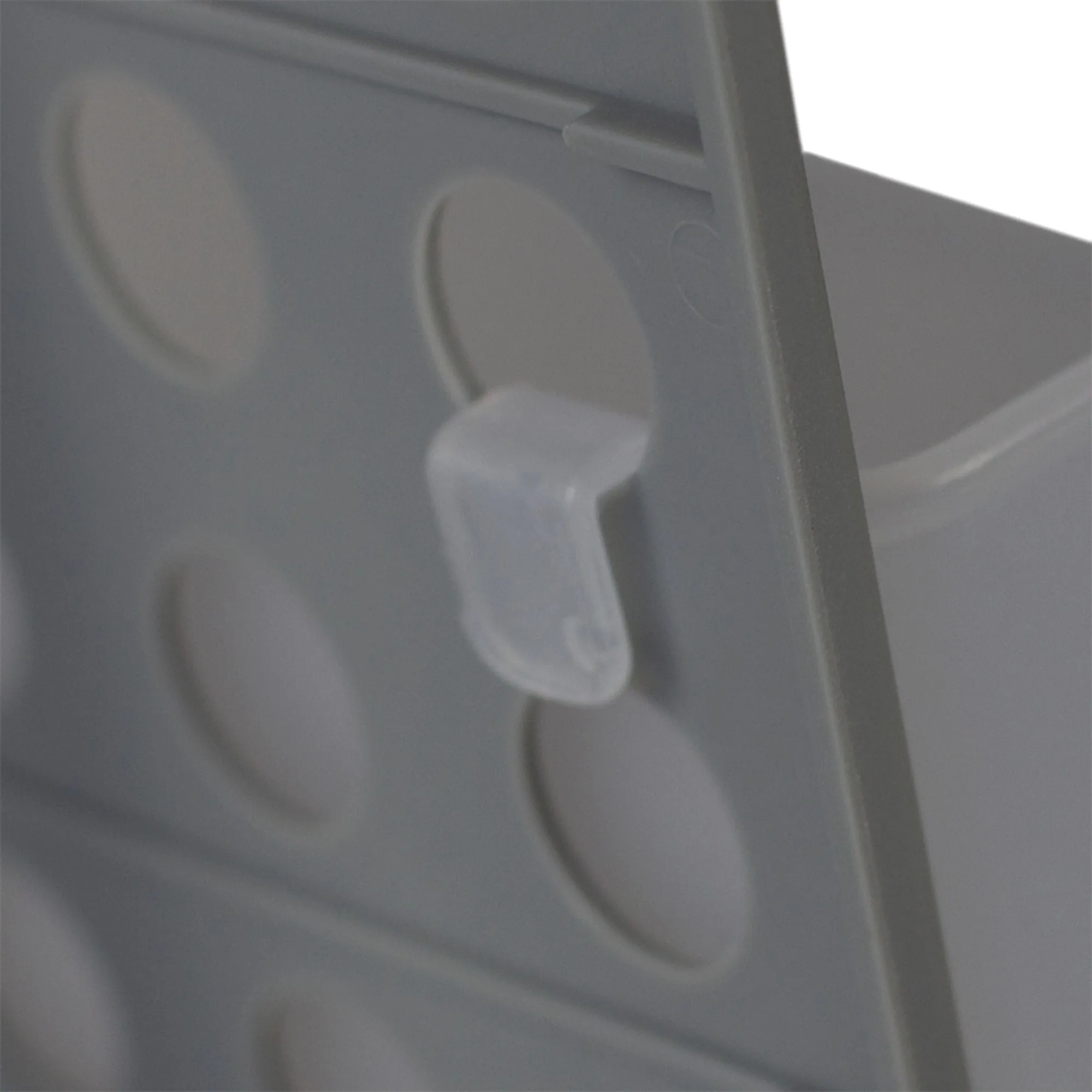 Adjustable Over the Cabinet Plastic Organizer, Clear and Grey