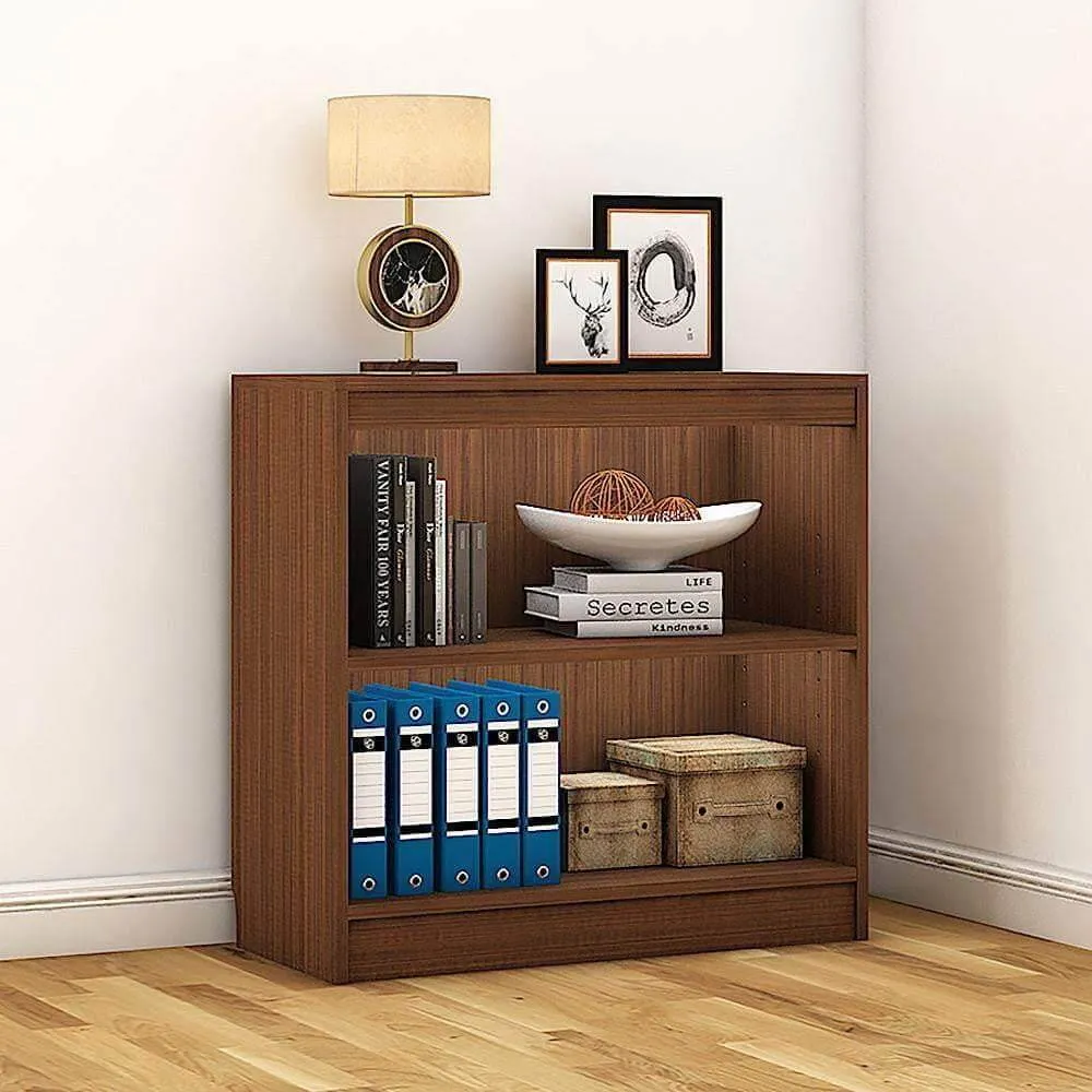 Alpha Bookshelf, 3 shelf, 30" high, Acacia Walnut