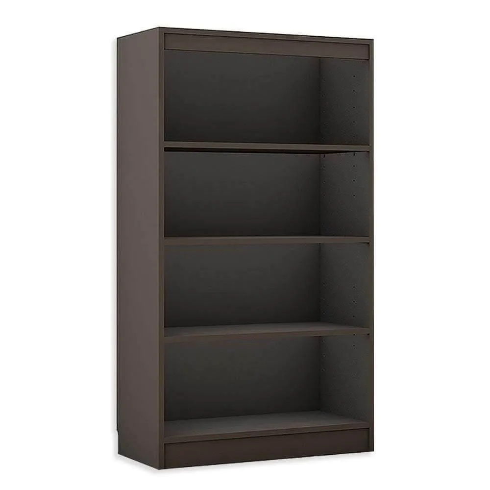 Alpha Bookshelf rack, 4 tier, 54" high, Slate Grey