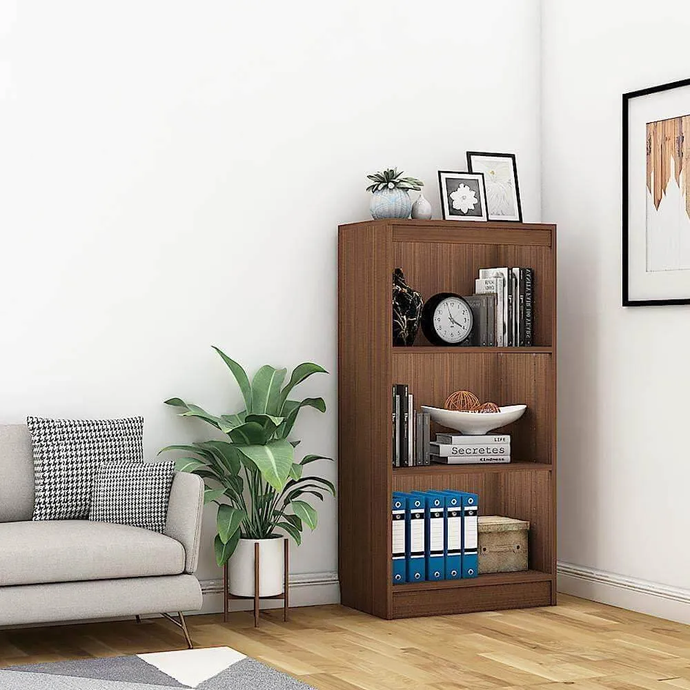 Alpha Bookshelves, 4 tier, 48" high, Acacia Walnut