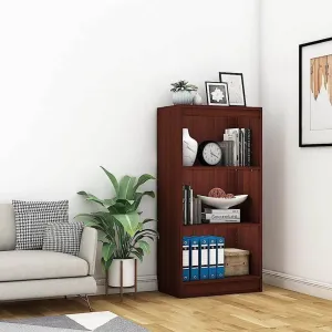 Alpha Bookshelves, 4 tier, 48" high, Mahogany