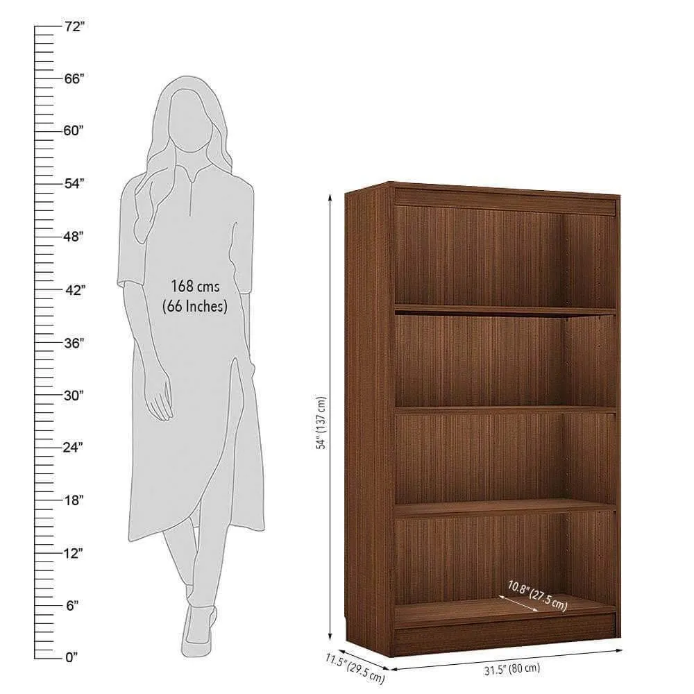 Alpha Fashionable Affordable  Book stands, Acacia Walnut Stylish Finish *Combo Offer*,Set of 4