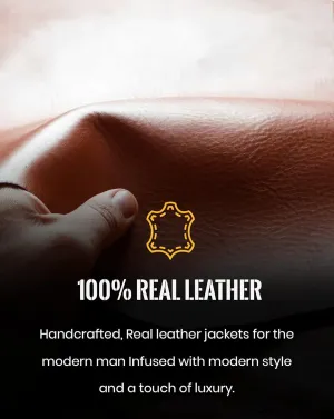 American Vintage Fashion Trucker Jacket Men - Western Motorcycle Denim Real Lambskin Leather Jacket