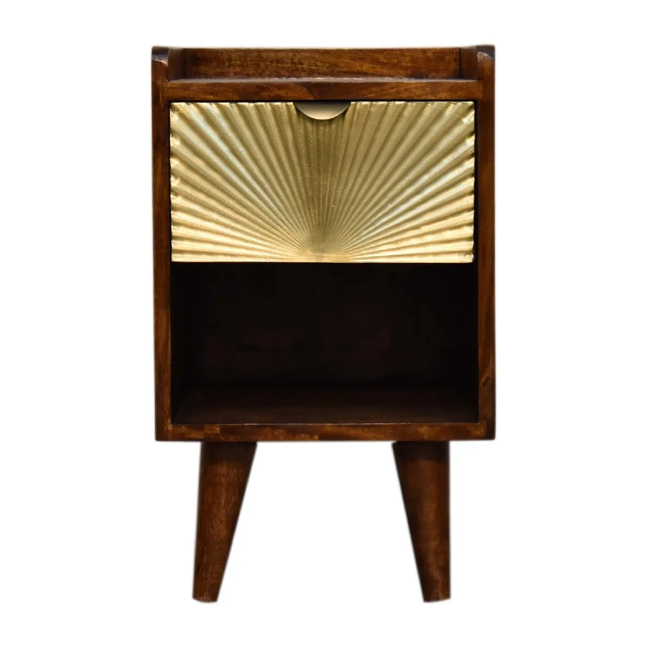 Artisan Furniture Mini Manila 1 Drawer Nightstand - Chestnut by Couch.com