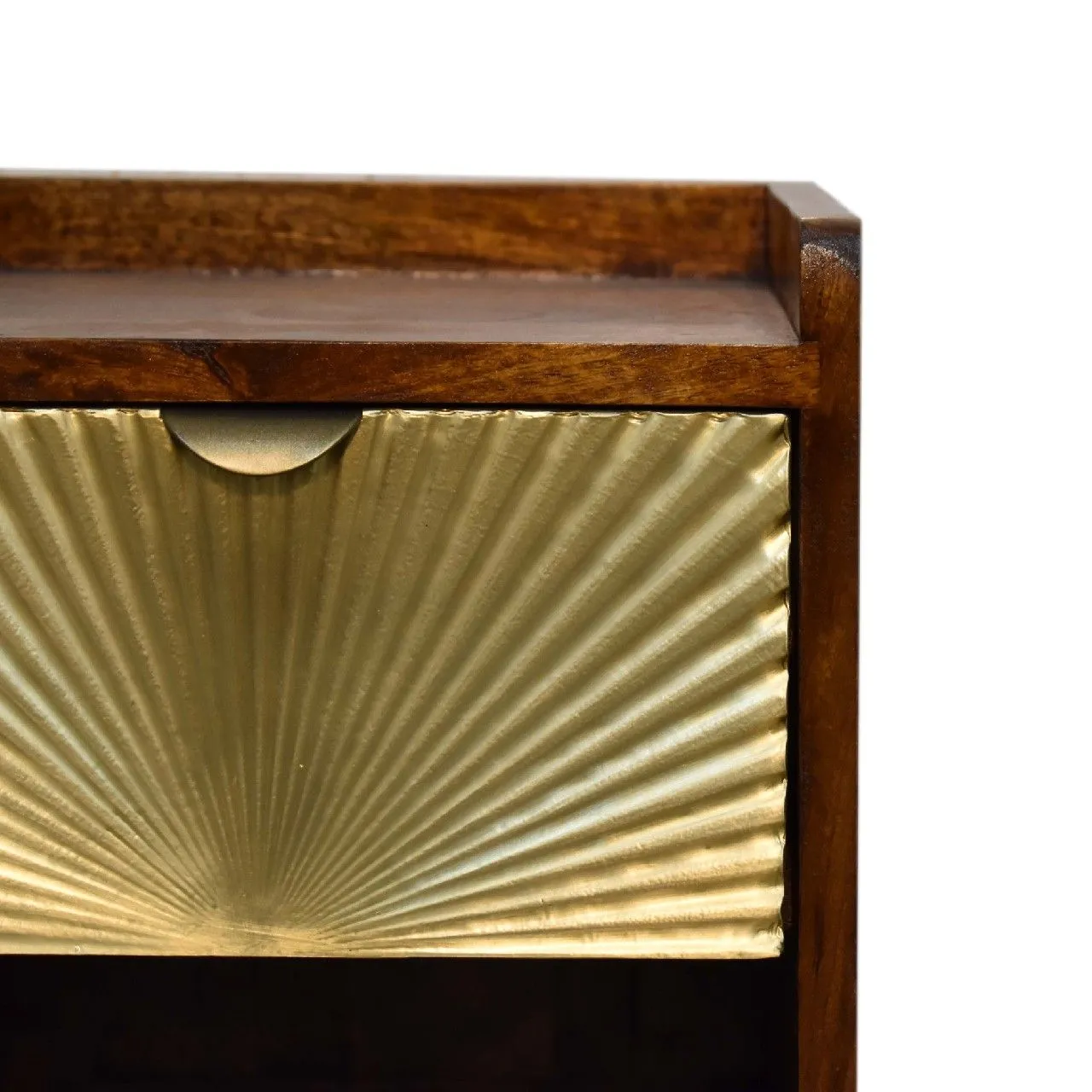 Artisan Furniture Mini Manila 1 Drawer Nightstand - Chestnut by Couch.com