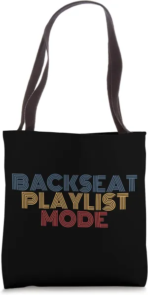 Backseat Playlist Mode Retro Summer Tote Bag
