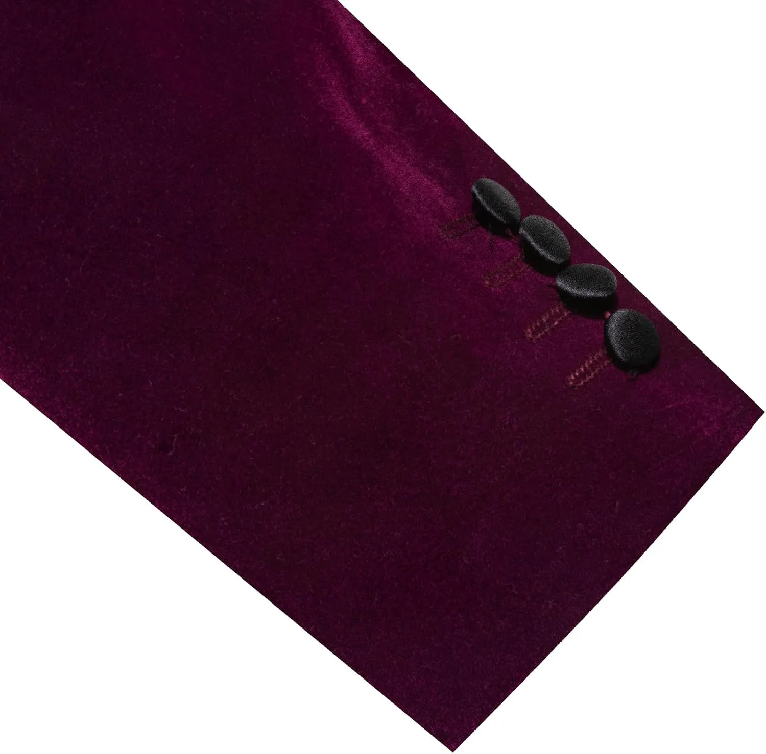 Barry.Wang Velvet Mens Blazer Mardi Gras Sport Coat Brooch Regular Fit Tuxedo Peaked Lapel Suit Jacket Carnival Parade