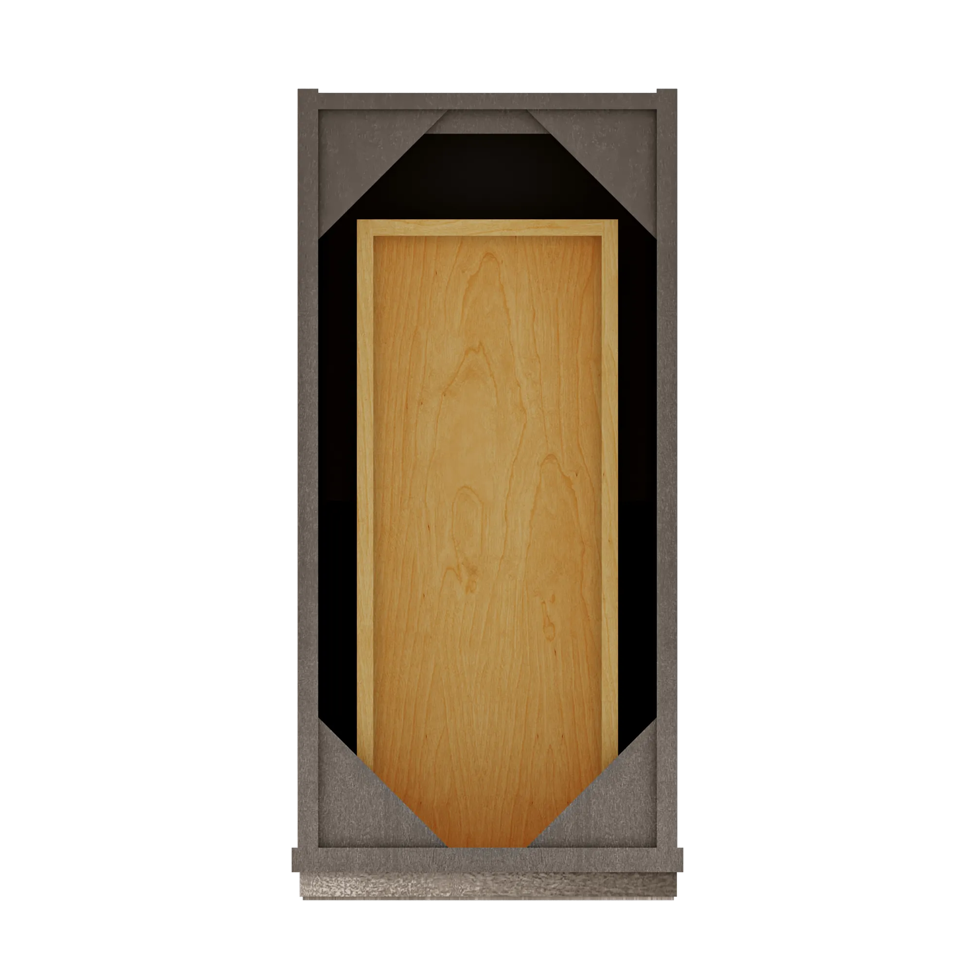Base Kitchen Cabinet B12 Milan Slate 12 in. width 34.5 in. height 24 in. depth