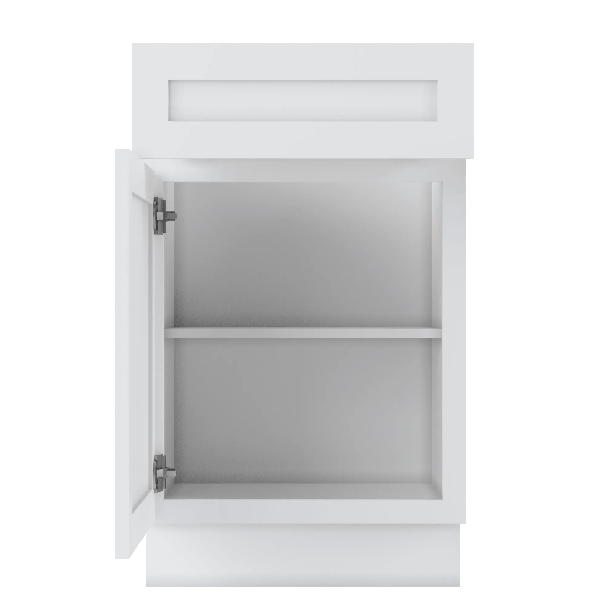 Base Kitchen Cabinet B21 Alpina White LessCare 21 in. width 34.5 in. height 24 in. depth