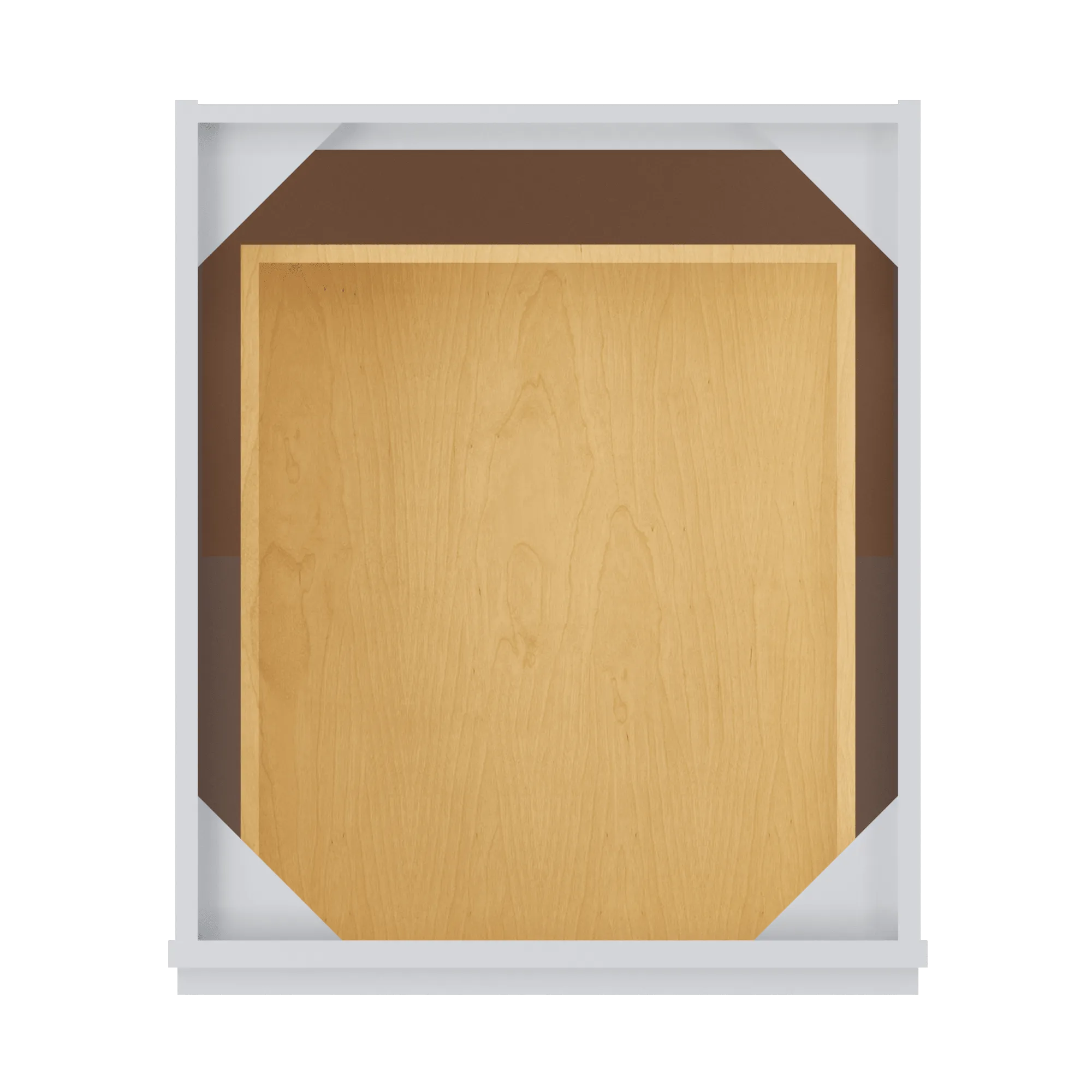 Base Kitchen Cabinet B21 Alpina White LessCare 21 in. width 34.5 in. height 24 in. depth
