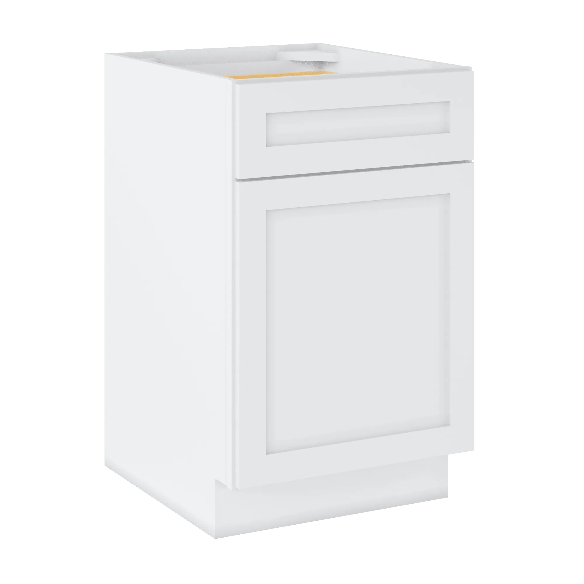 Base Kitchen Cabinet B21 Alpina White LessCare 21 in. width 34.5 in. height 24 in. depth
