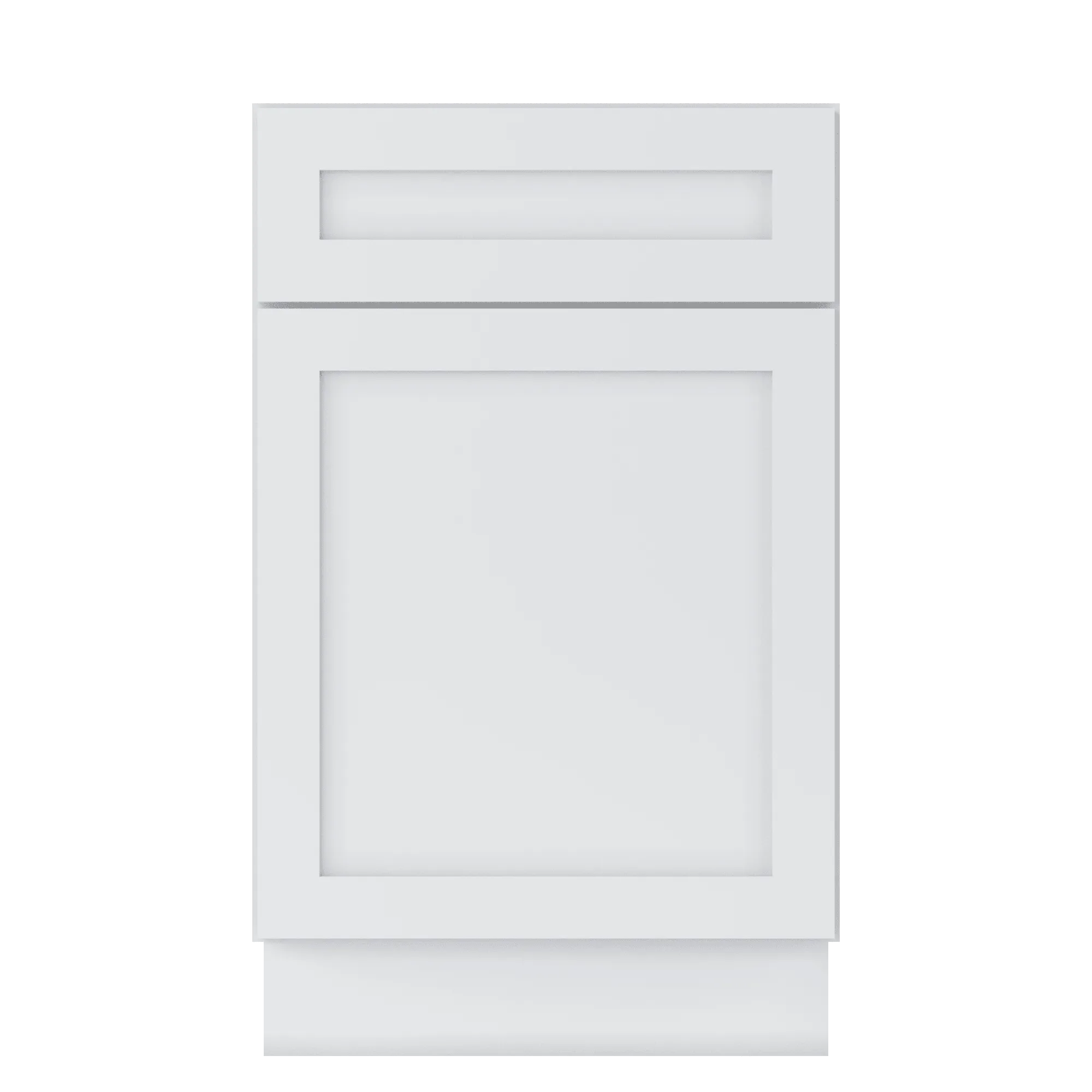 Base Kitchen Cabinet B21 Alpina White LessCare 21 in. width 34.5 in. height 24 in. depth