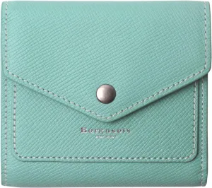 Borgasets Small Wallet for Women Genuine Leather RFID Blocking Card Holder Organizer Pocket Compact Bifold Ladies Mini Purse