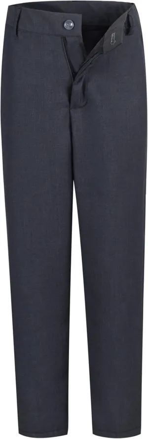 Boys Dress Pants Adjustable Waist Flat Front Casual Wear Slim Fit School Uniforms Pants