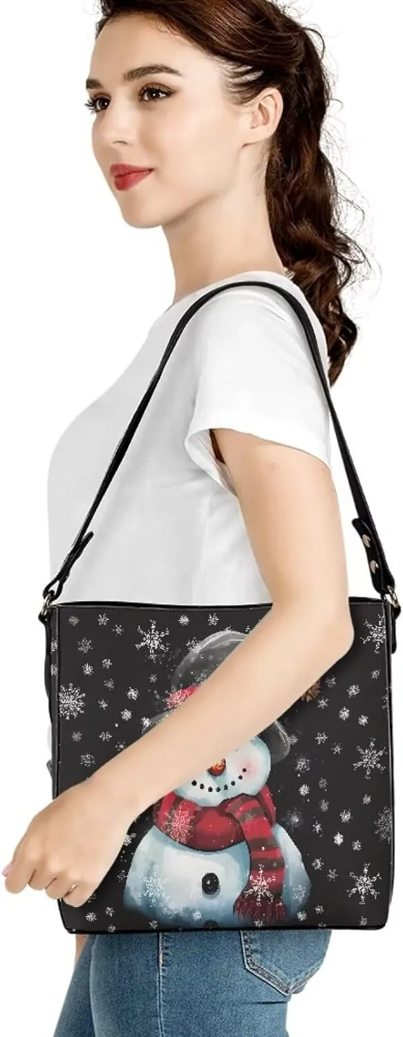 Bucket Bag for School Women Travel Delicate Shoulder Bag Top Handle Handbag With Zipper Crossbody Bags for Outdoors