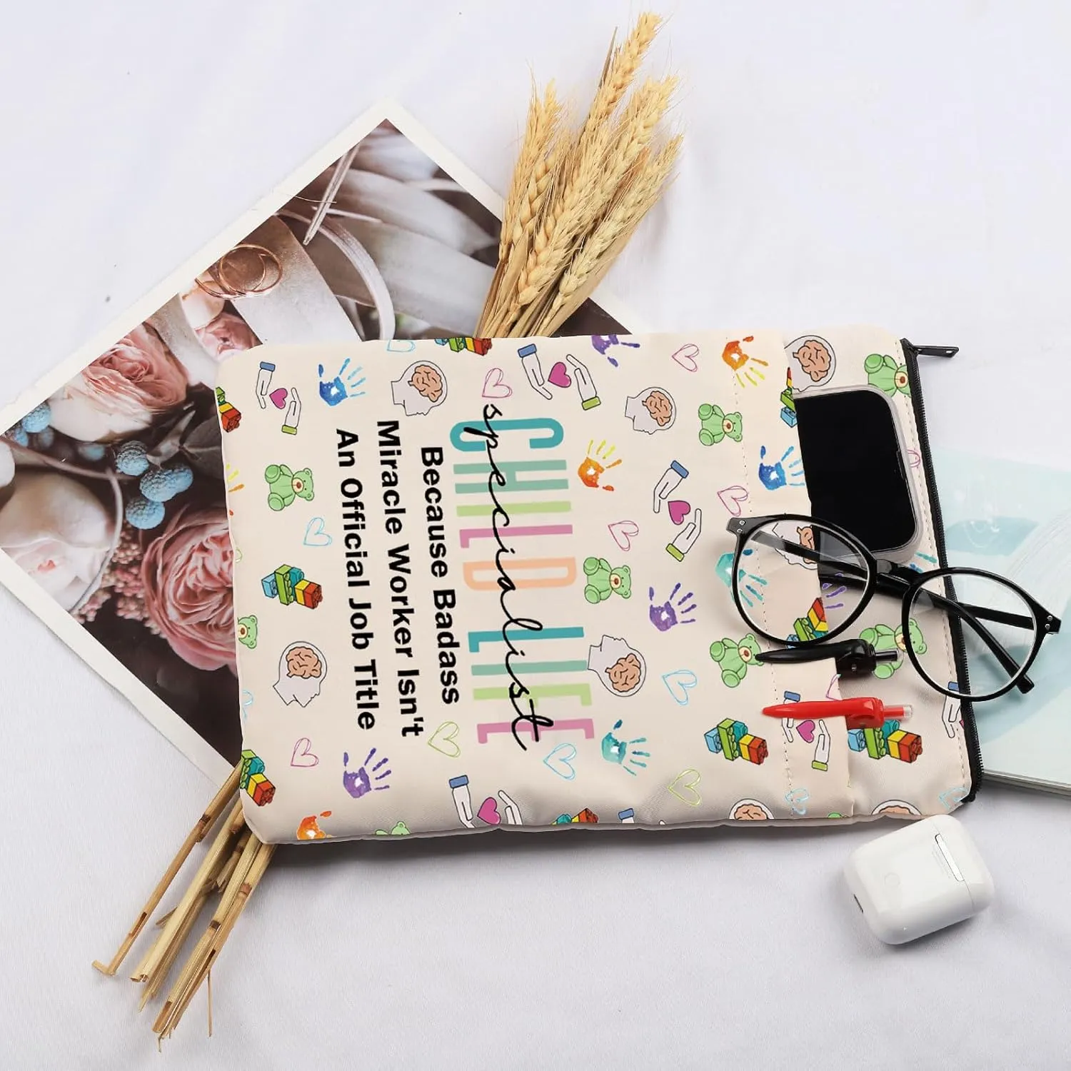 C Life Specialist Cosmetic Makeup Bag CCLS CLS Thank You Gift Pediatrician Gift C Life Squad Gift (Child Life BS)