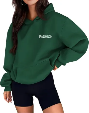 Canbebig Oversized Hoodies for Women Letter Printed Pullover Sweatshirts Long Sleeve Shirts with Pockets Fashion Clothes