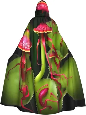 Carnivorous Plant Cosplay Costume Cloak-Unisex Cape for Halloween Enthusiasts,Adult Party Decorative Cloak
