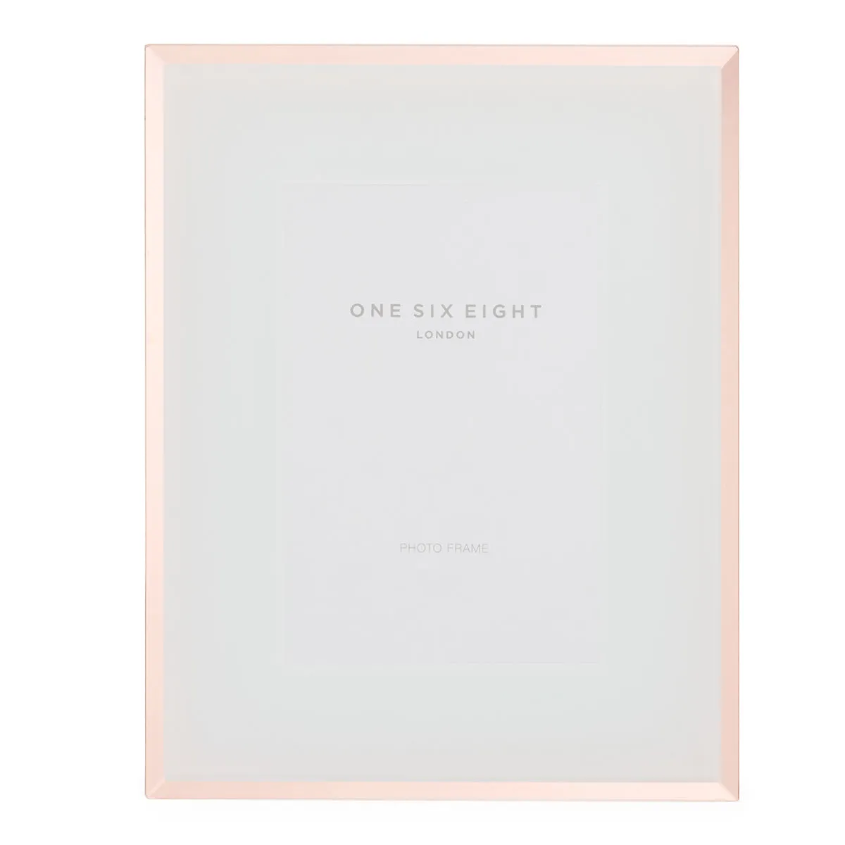 CLARA 6 x 4 White / Rose Gold Glass Photo Frame