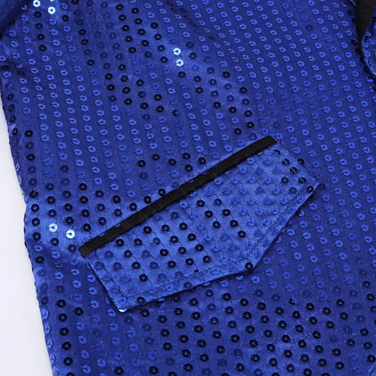 Cloudstyle Mens Sequin Tailcoat Swallowtail Suit Jacket Party Show Tux Dress Coat