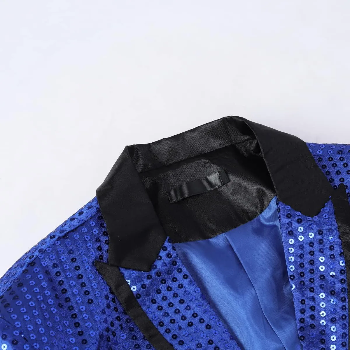 Cloudstyle Mens Sequin Tailcoat Swallowtail Suit Jacket Party Show Tux Dress Coat
