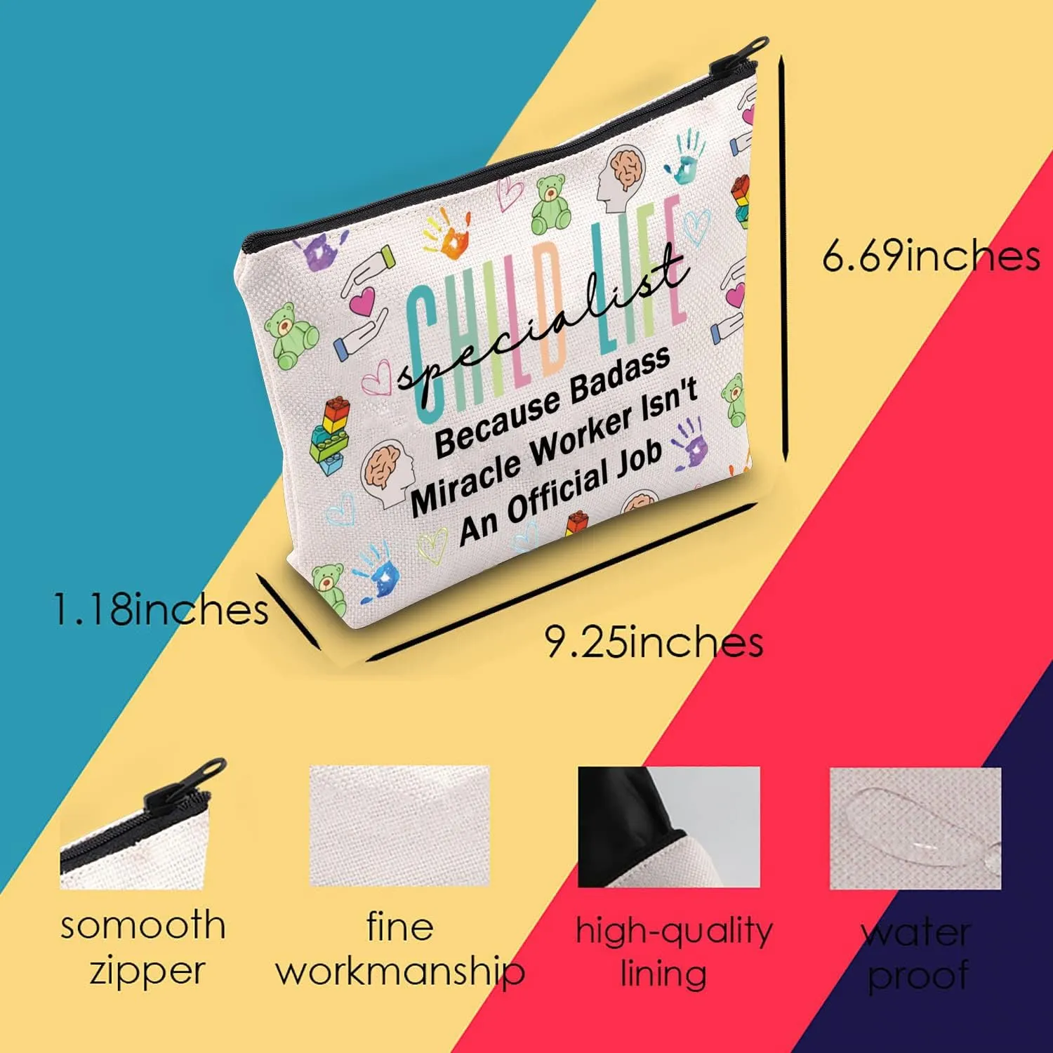 Cls Cosmetic Makeup Bag CCLS CLS Thank You Gift Pediatrician Gift C Life Squad Gift (Child Life Bag)