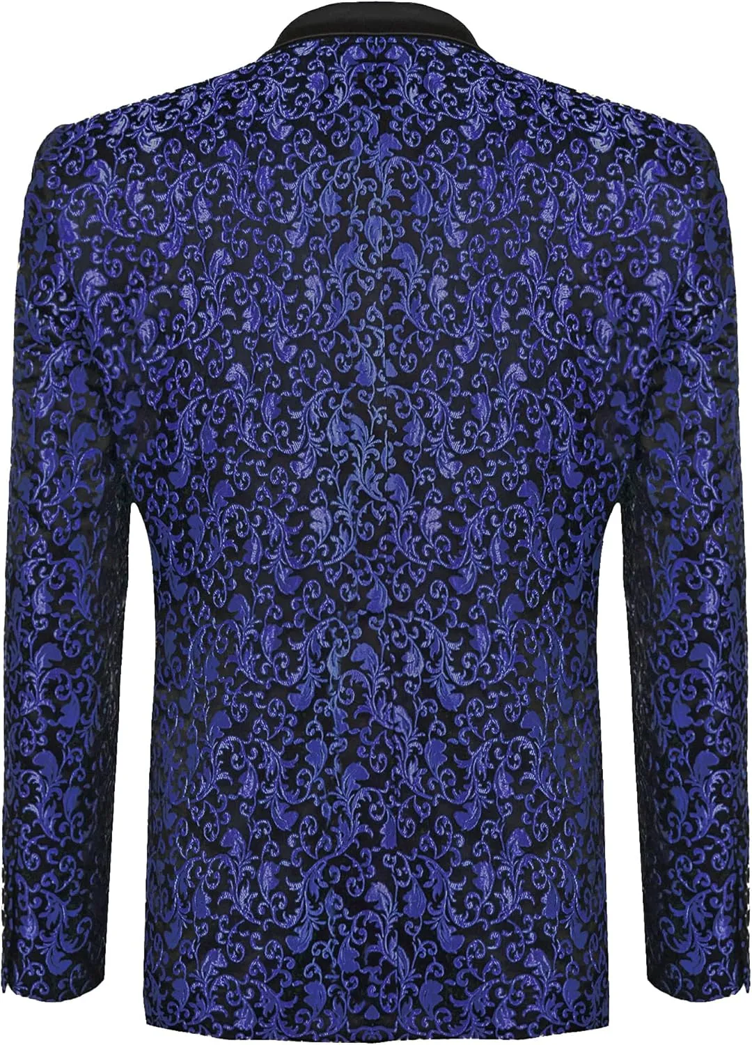 COOFANDY Men's Paisley Tuxedo Jacket One Button Dress Suit Jacket Floral Blazer for Dinner Party Prom Wedding