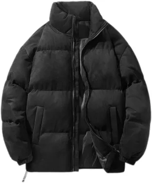 Cotton-Padded Men's Winter Couple Cotton-Padded Coat Coat Thickened Cotton-Padded Jacket Down Jacket(3X-Large)