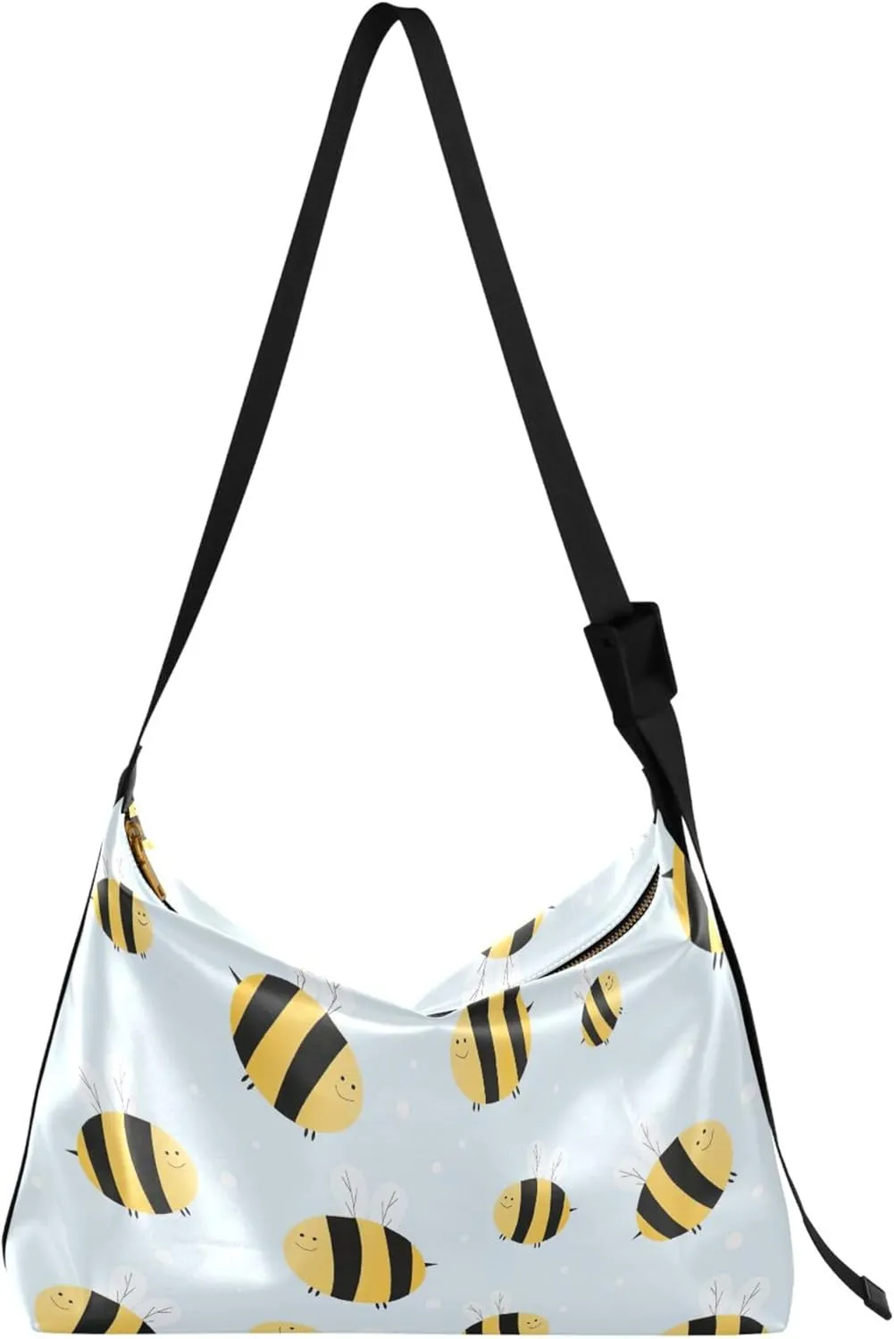 Cute Bees Delicate Shades Leather Hobo Bags for Women Large Men Purses Designer Animal Print Womens Shoulder Purse