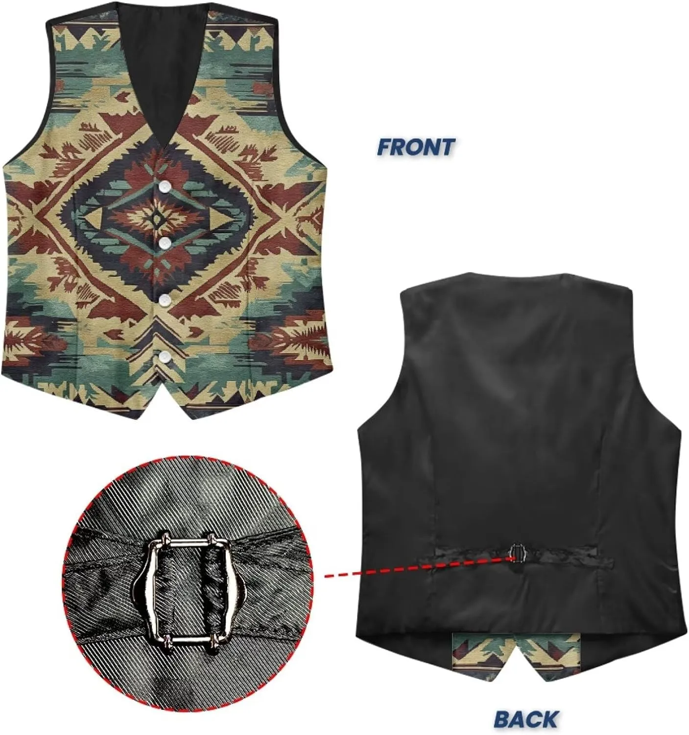 DISNIMO Men's Formal Suit Vest Slim Fit Casual Business Dress Waistcoat Vest Big and Tall