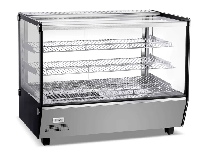 E-HW-160 Enhanced 33" Countertop Hot Food Showcase with 3 Adjustable Shelves