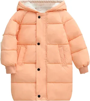Fashion Outdoor Coats Children's Down Padded Jacket Long Cotton Padded Jacket Baby Children's Boys Lightweight Jacket