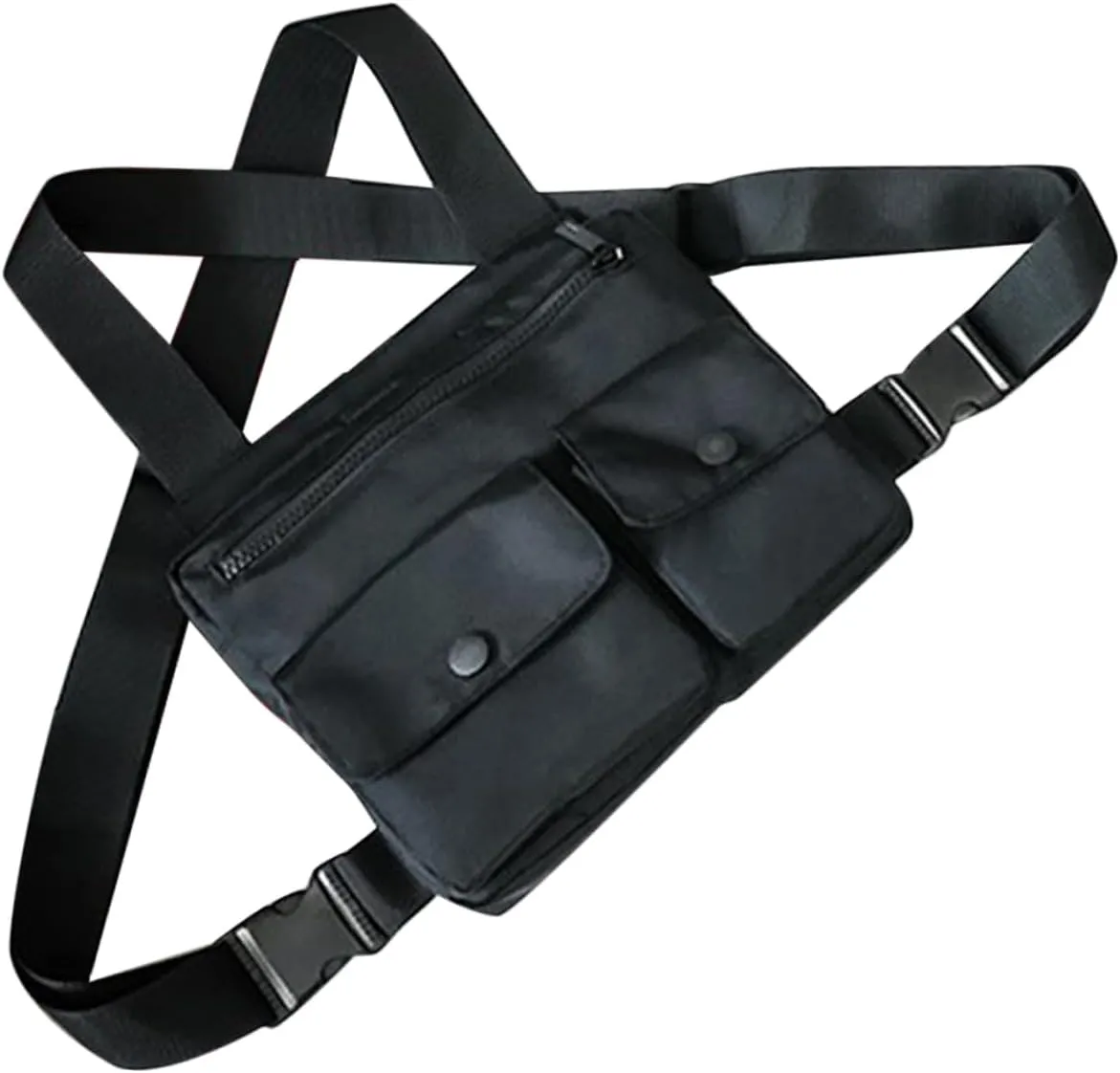 Fashionable Chest Bag for Men Vest Pack for Outdoor Activities Lightweight Travel Pouch Versatile Utility Bag for Hiking and Shopping