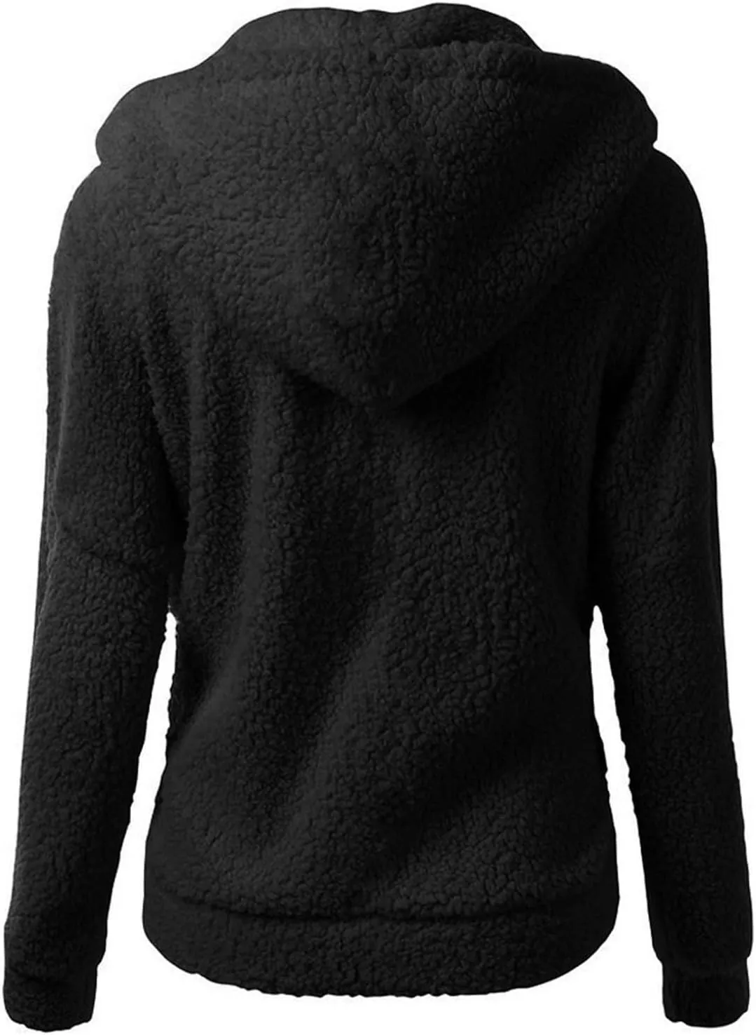 Fleece Jacket Women Plus Size Sherpa Jacket Warm Fuzzy Zip Up Hoodie Comfy Winter Coats Oversized Outerwear