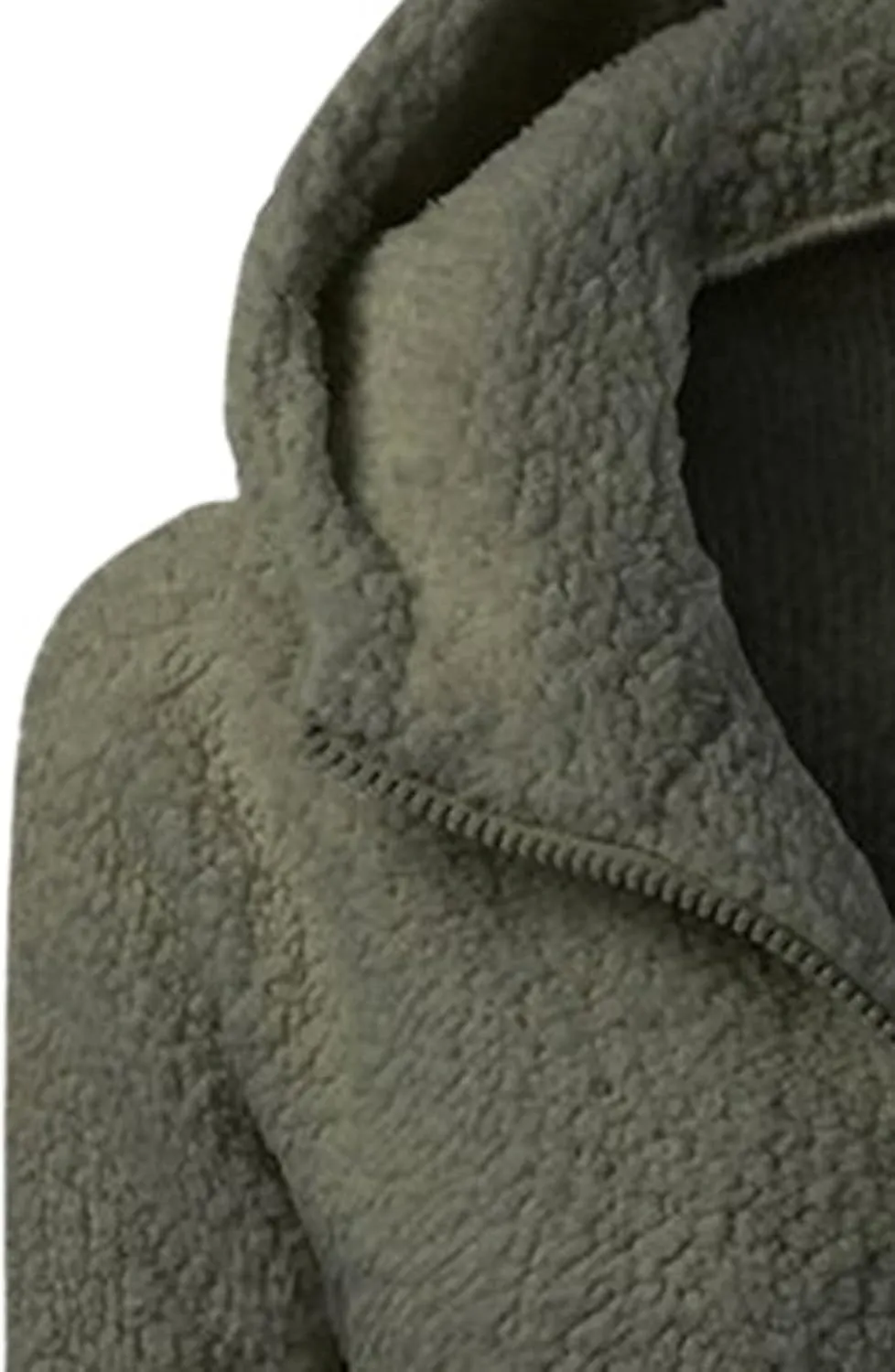 Fleece Jacket Women Plus Size Sherpa Jacket Warm Fuzzy Zip Up Hoodie Comfy Winter Coats Oversized Outerwear
