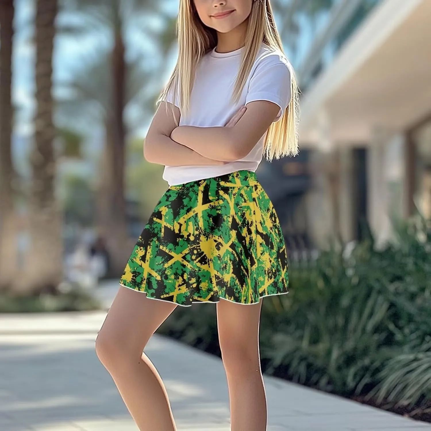 Girls Tennis Skirt with Pockets High Waisted Cozy Athletic Skorts Lightweight Trendy Golf Skirts for 5-14 Years