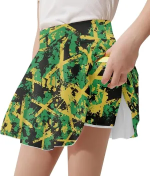 Girls Tennis Skirt with Pockets High Waisted Cozy Athletic Skorts Lightweight Trendy Golf Skirts for 5-14 Years