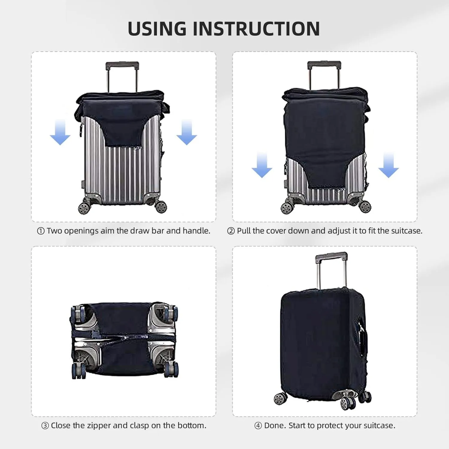 Gold Shiny Luggage Cover,Washable Suitcase Covers Fashion Luggage Covers,Anti-Scratch Suitcase Protector Cover