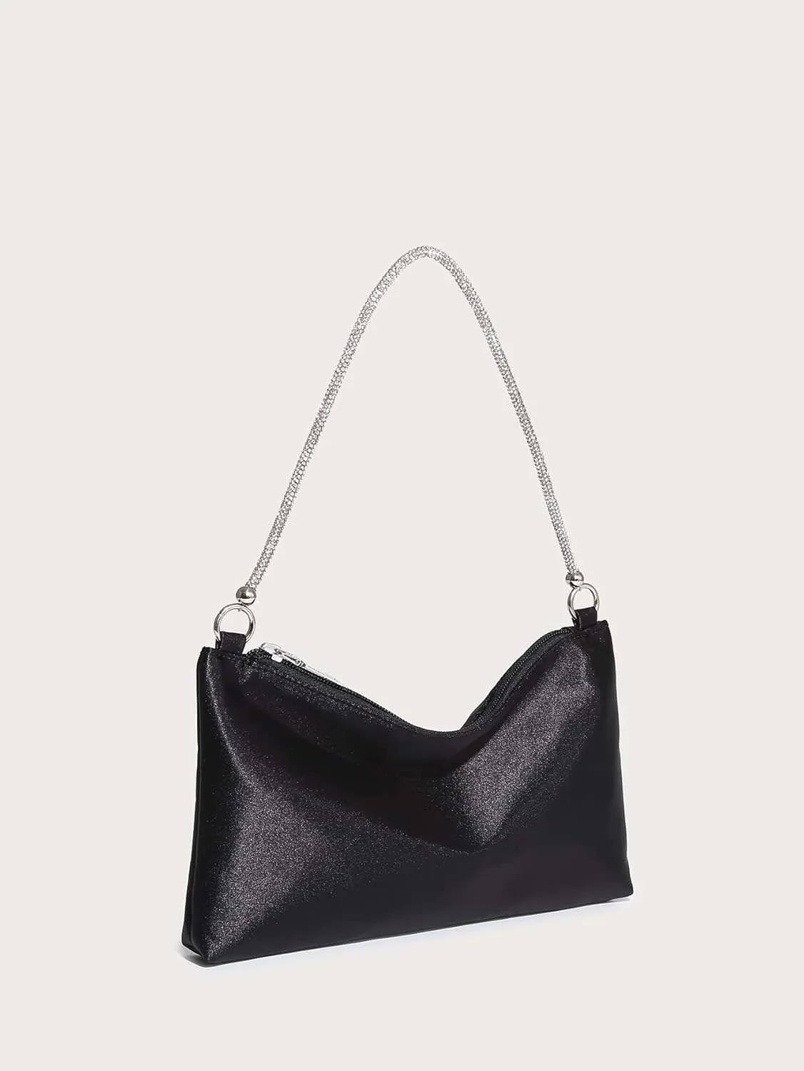 GORGLITTER Women's Satin Evening Handbag Wedding Prom Clutch Purse Party Formal Cocktail Clutches Shoulder Bag
