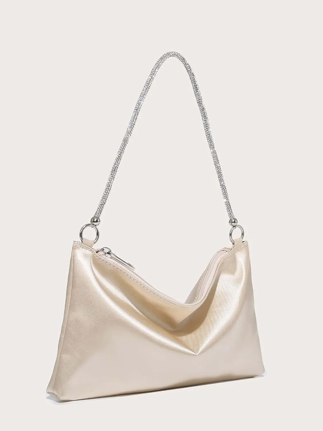 GORGLITTER Women's Satin Evening Handbag Wedding Prom Clutch Purse Party Formal Cocktail Clutches Shoulder Bag