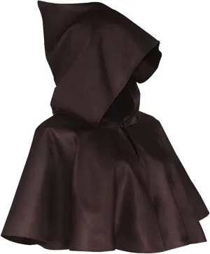 Halloween Cowl for Men Women, Medieval Renaissance Vintage Unisex Cowl Hooded Cloak Poncho Cosplay Costume Accessory