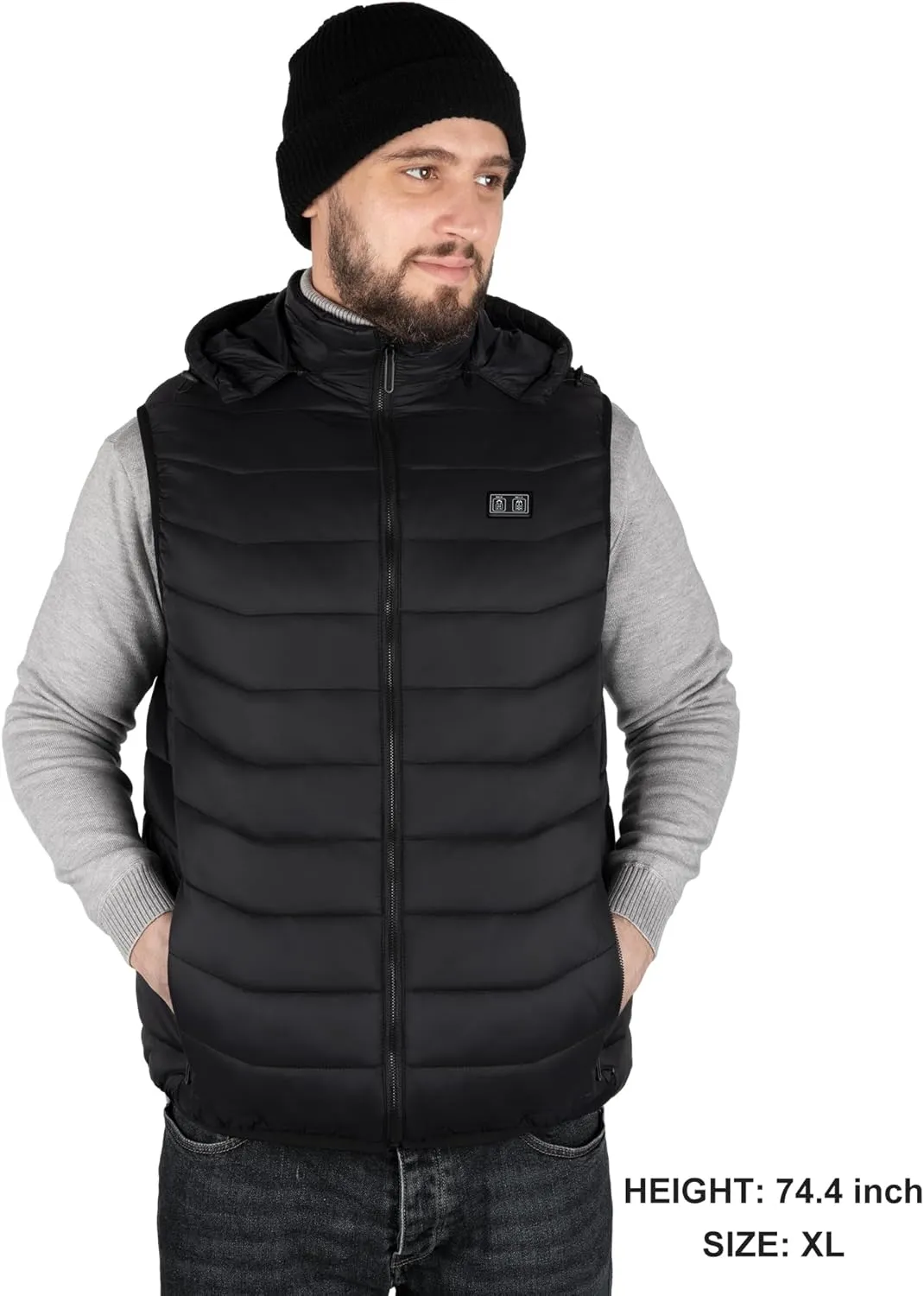 Heated Vest for Men with ATTERY Pack Included, Lightweight Warming Heated Vests Suitable for Winter Outdoor Hunting Skiing