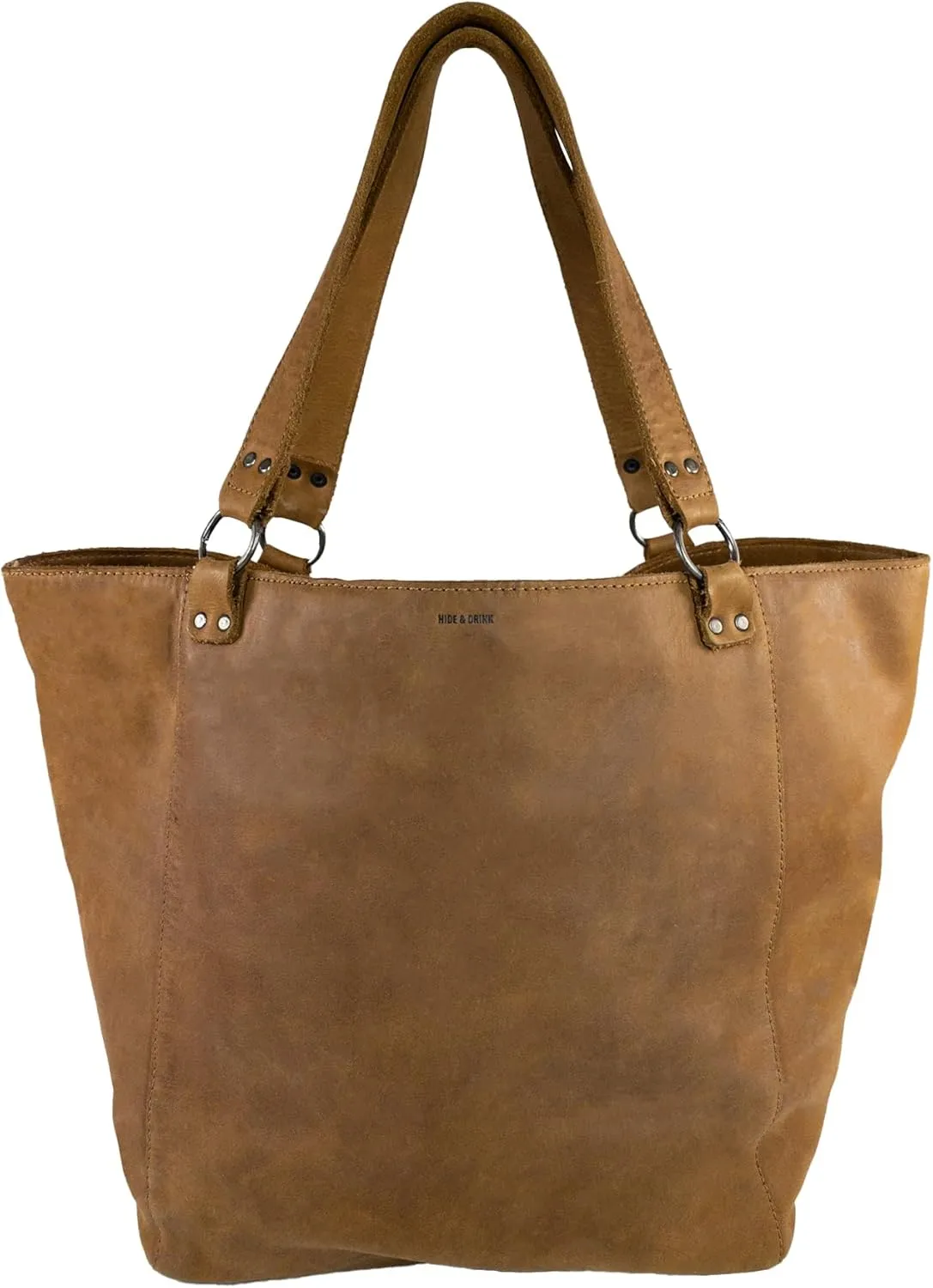 Hide & Drink, Formal Tote Bag, Female Bag, Travel and Shopping Accessory, Handbag for Women, Full Grain Leather, Handmade