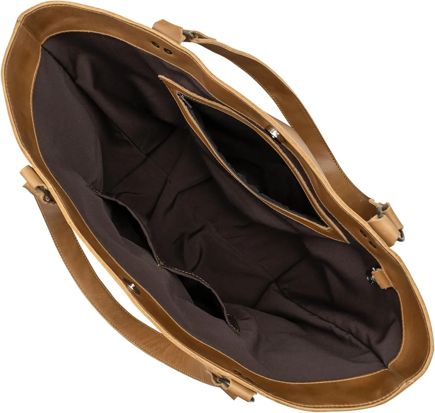 Hide & Drink, Formal Tote Bag, Female Bag, Travel and Shopping Accessory, Handbag for Women, Full Grain Leather, Handmade