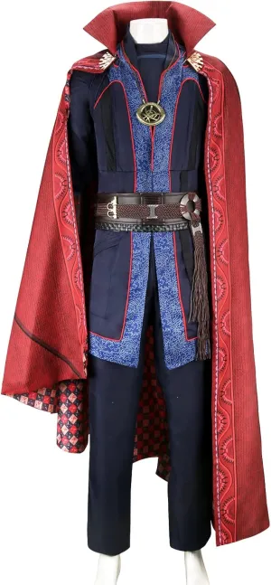 HLENOK Men's Cosplay Costumes Cloak Robe Medieval Master Dress Up Suits Halloween Masquerade Outfits
