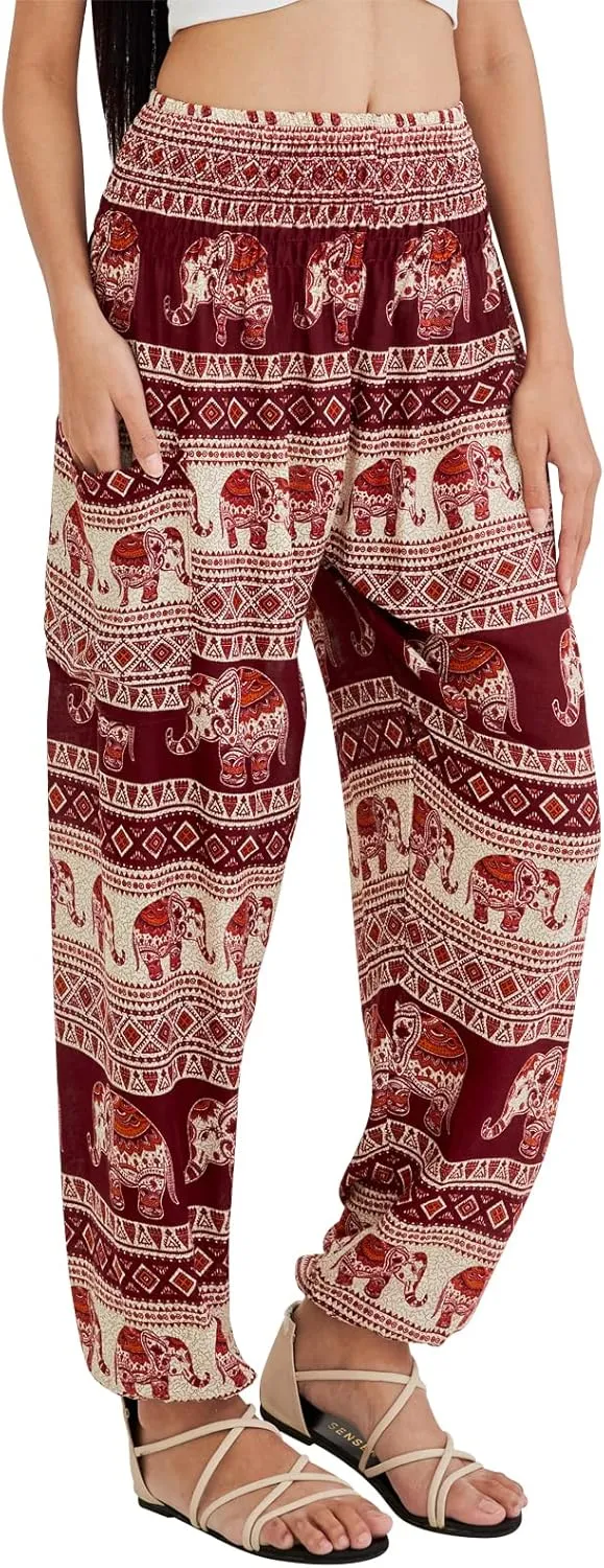 Joob Joob Boho Pants for Women - Hippie Harem Pants Women - Womens Yoga Pants  Comfy Bohemian Flowy Hippie Clothes